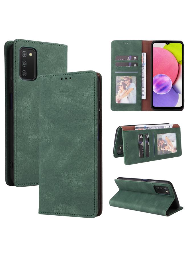 اس-توب جراب لهاتف Samsung Galaxy A03s مصنوع من الجلد بإغلاق شفط بسيط - Image 1