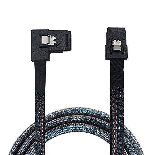 OIKWAN Internal Mini SAS to Right Angle SAS Cable, 2.5FT /0.75M, Compatible with RAID or PCI Express Controller - Image 5