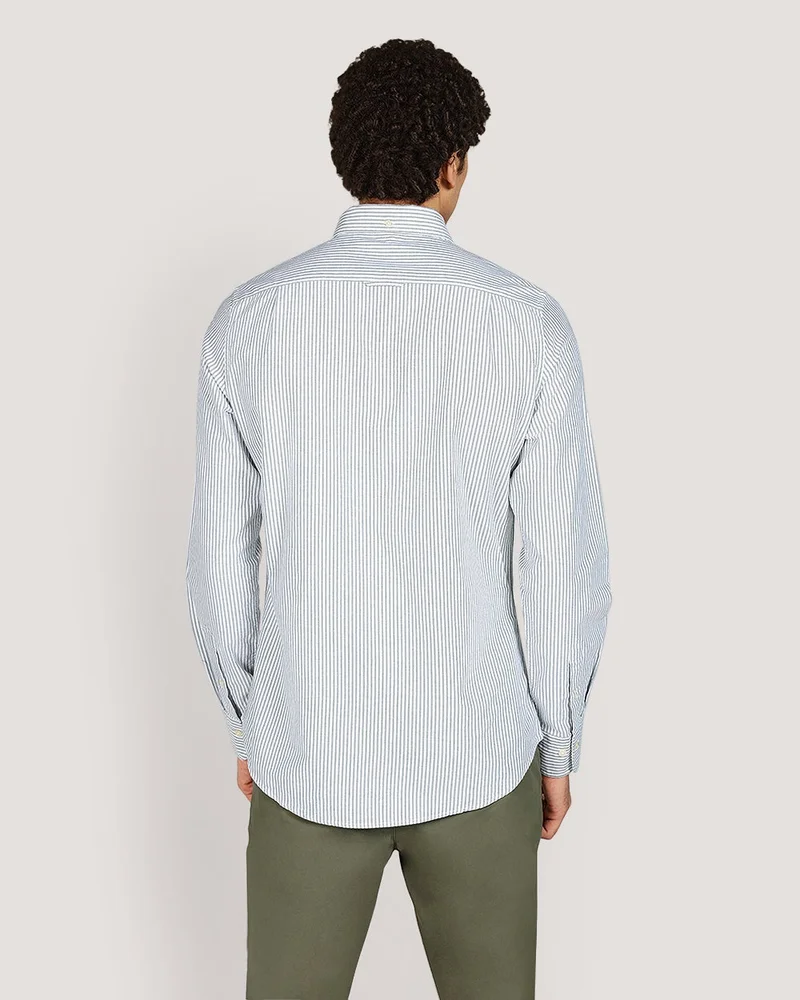 GANT  Slim Classic Oxford Stripe Shirt for Men | Best Price UAE