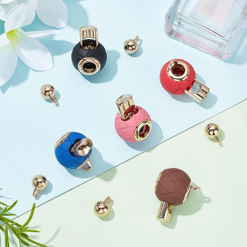 كلاراكو قفل حبل زنبركي دائري معدني من 5 ألوان من كلارك، 5 قطع من أربطة السحب المطلية بالرش، شريط انزلاقي لإيقاف الحبل مع كرة لسان الحبل لحقيبة الرباط وحقيبة الظهر وحبل الحذاء - Image 4