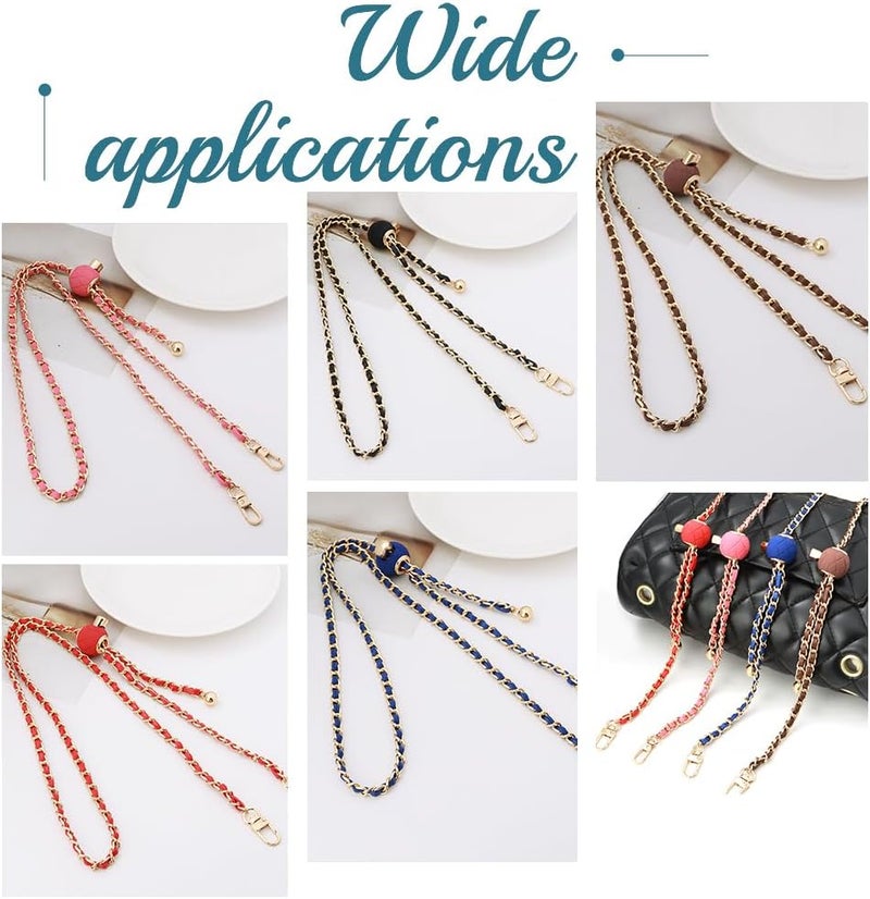 كلاراكو قفل حبل زنبركي دائري معدني من 5 ألوان من كلارك، 5 قطع من أربطة السحب المطلية بالرش، شريط انزلاقي لإيقاف الحبل مع كرة لسان الحبل لحقيبة الرباط وحقيبة الظهر وحبل الحذاء - Image 5