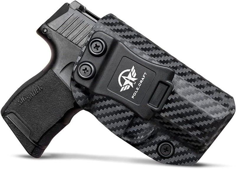 POLE.CRAFT Sig P365 Holster IWB Kydex Custom Fit: Sig Sauer P365 / P365 SAS / P365 X Pistol - Inside Waistband - Adj. Cant Retention - Image 1