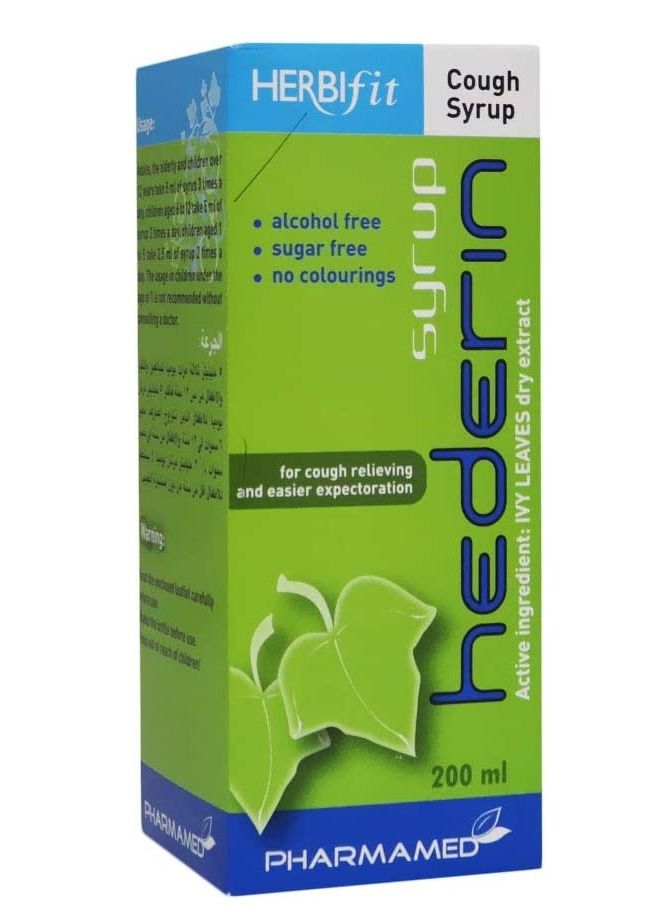 Pharmamed TML Herbifit Hederin Cough Syrup 200ml - Image 1