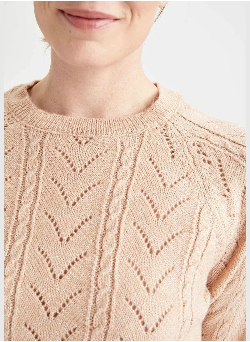 DeFacto Relax Fit Long Sleeve Woven Jumper