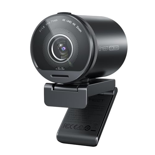 EMEET SmartCam S800 4K Webcam for Streaming 12 Sensor Supports HDR PDAFTOF Dualautofocus 1080P60fps 2 NoiseCancelling Mics 4073 FOV Perfect for Live Streaming Online Meetings - Image 1