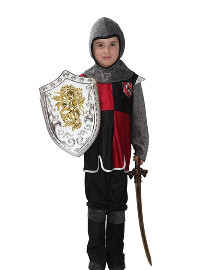 Little Surprise Box, The Royal Warrior, Kids Halloween Costume Fancy Dress Up-7-9Y