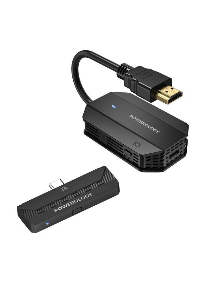 Generic Wireless HDMI Type-C Adapter for Audio & Video Streaming, 1920x1080P, 50m Range, Black  - Image 1