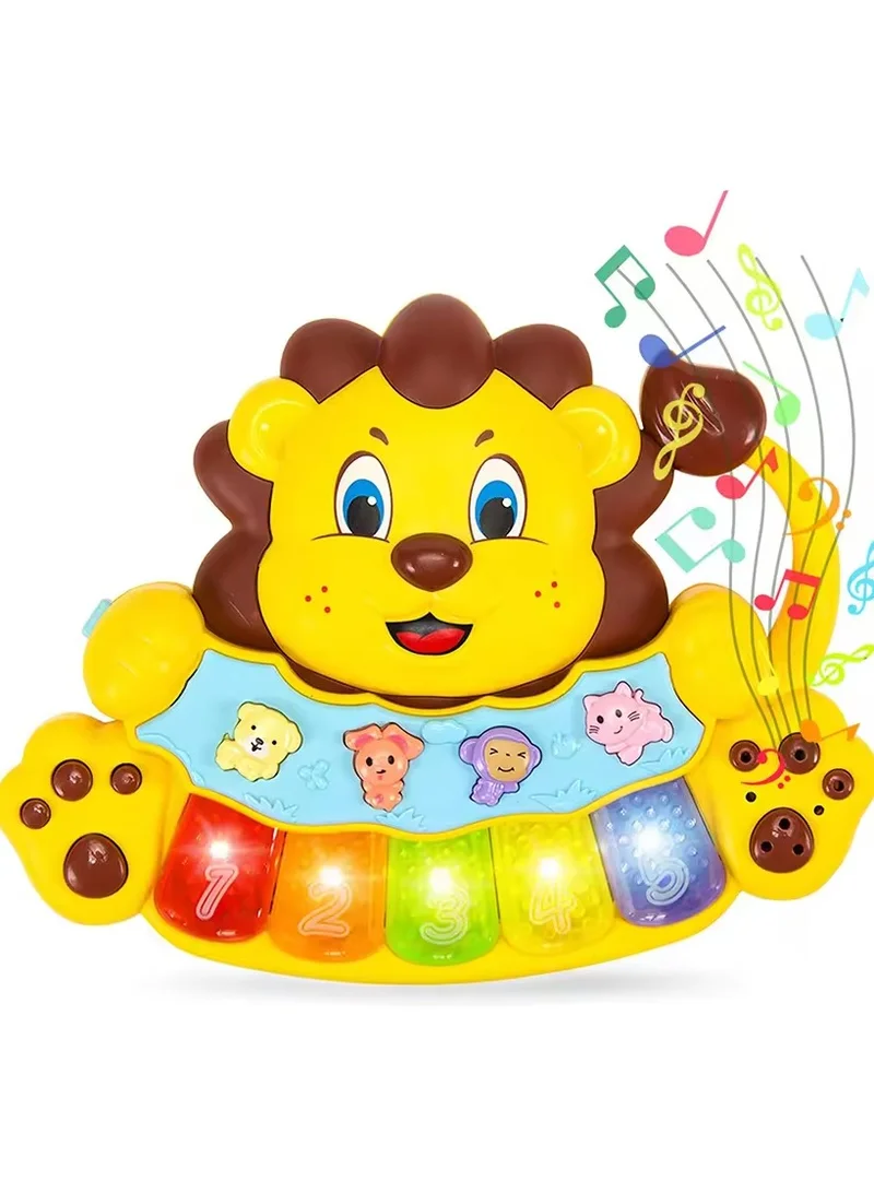 TOOLY Interactive Musical Lion Toy – Educational Learning Toy for Toddlers (Size: 18 x 3.5 x 14 cm)