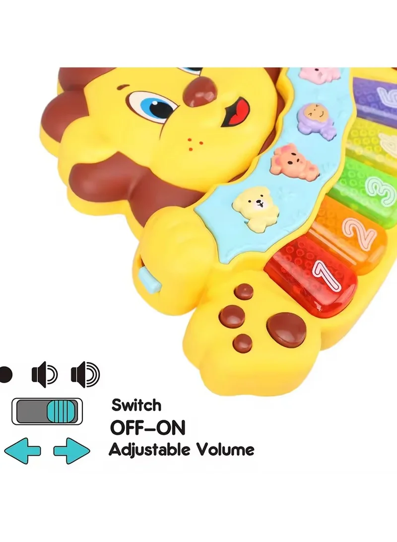 TOOLY Interactive Musical Lion Toy – Educational Learning Toy for Toddlers (Size: 18 x 3.5 x 14 cm)