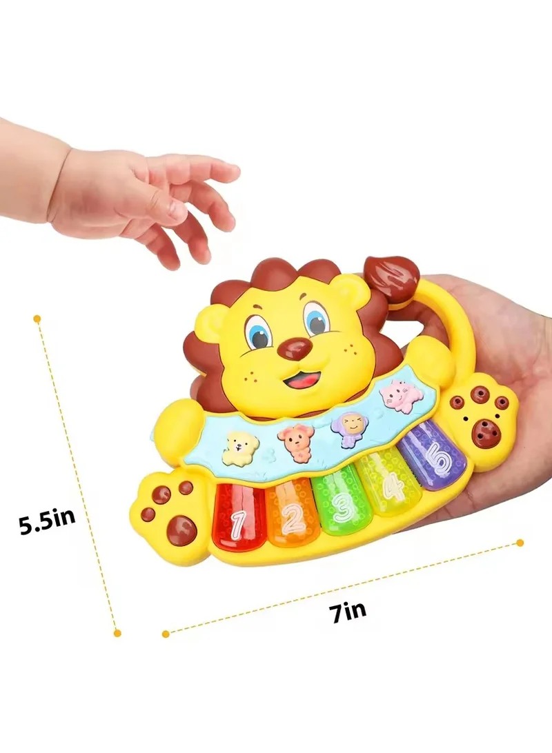 TOOLY Interactive Musical Lion Toy – Educational Learning Toy for Toddlers (Size: 18 x 3.5 x 14 cm)