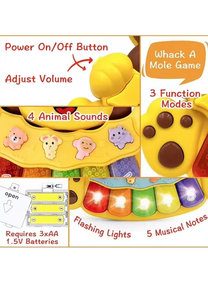 TOOLY Interactive Musical Lion Toy – Educational Learning Toy for Toddlers (Size: 18 x 3.5 x 14 cm)
