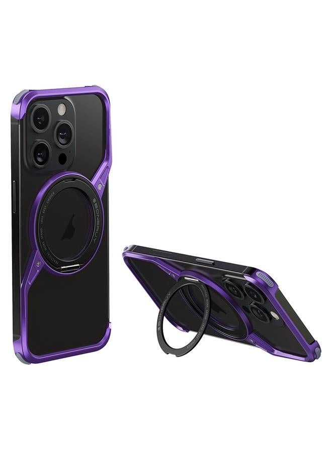 اس-توب جراب هاتف معدني بدون إطار مع حامل دوار من Magsafe لهاتف iPhone 14 Pro Max - Image 1