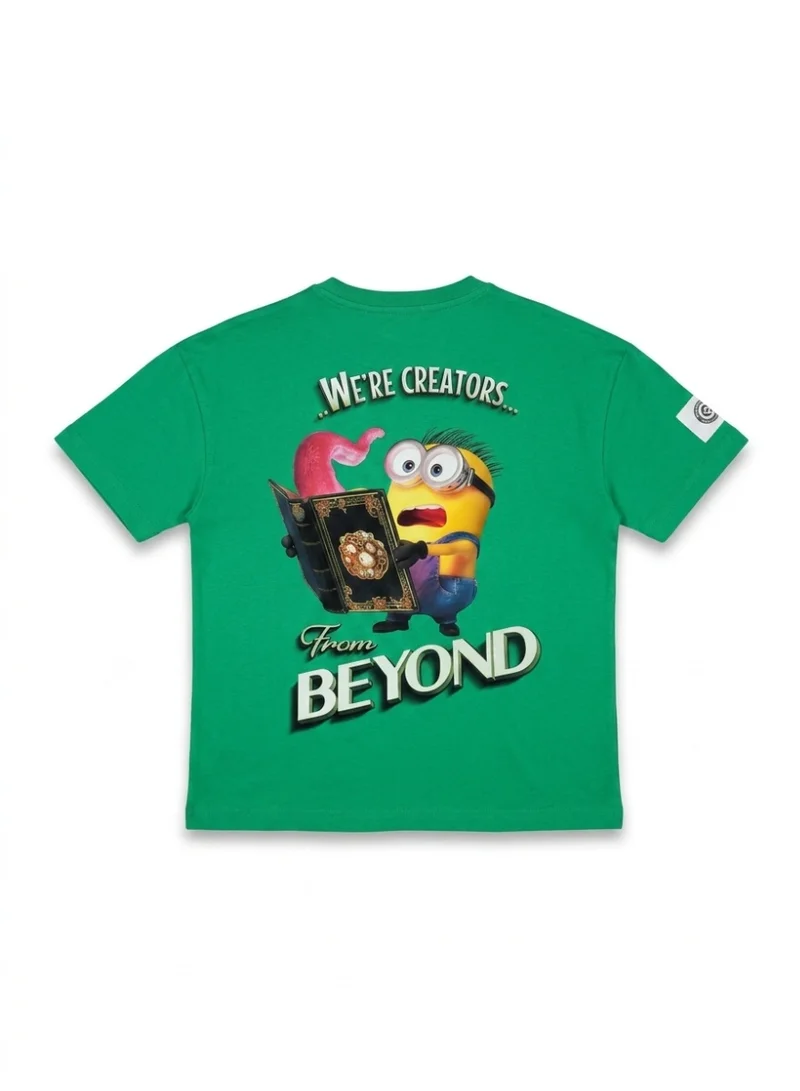 Minions Minions Teen Boys' Green T-Shirt with Graphic Print