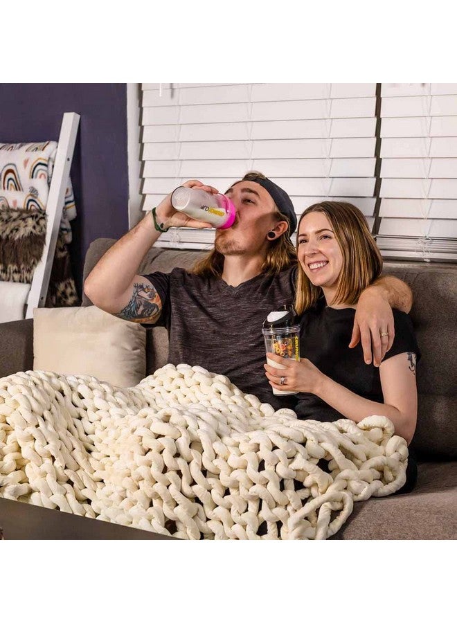 CRUNCHCUP XL Black - Portable Plastic Cereal Cups for Breakfast On the Go, To Go Cereal and Milk Container for your favorite Breakfast Cereals, No Spoon or Bowl Required - Image 3