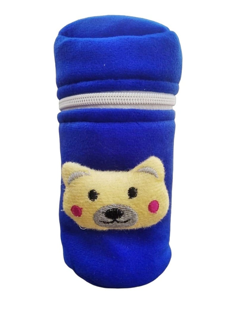 Cuckoos Baby Bottle Covers Soft for Wide Mouth & Broad Mouth, Baby Milk Feeding Bottle Cover for 260ml 250ml (Blue & Yellow) - Image 2
