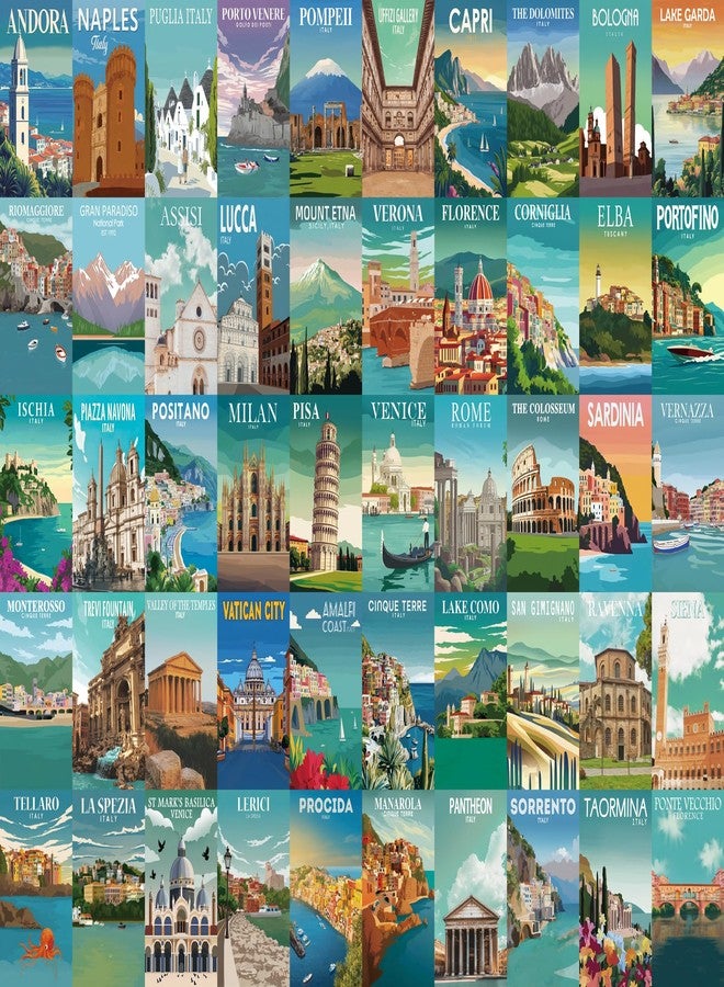 BBOLDIN Italy Landscape Art Puzzle 1000 Piece for Adults Nature, Cinque Terre Rome Travel Jigsaw Puzzles City Florence, Europe Scenic Collage Impossible Challenging Puzzle for Adults - Image 1