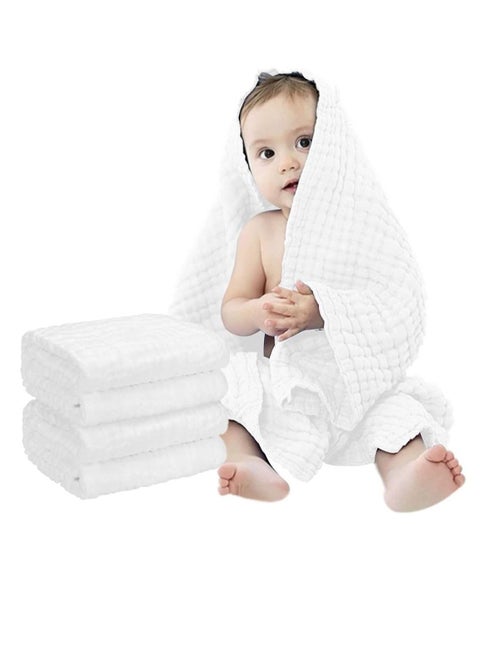 Baby Towel Super Soft Cotton Baby Bath Towel 2 Pack 6 Layers Infant Towel Newborn Towel Blanket Suitable