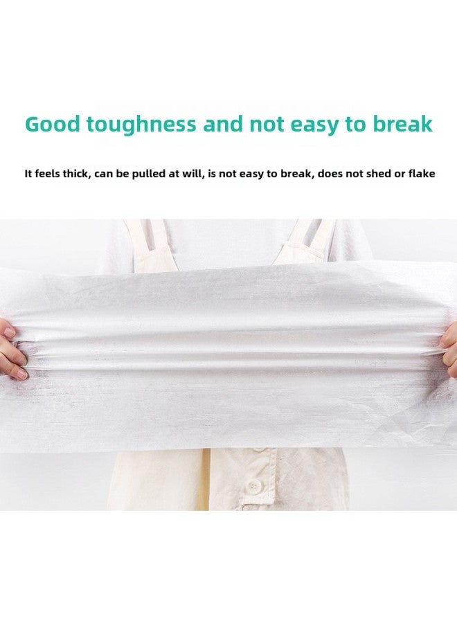 منشفة للاستخدام مرة واحدة، حمام للقدم، منشفة للقدم، منشفة للقدم، قماش غير منسوج، صالون تجميل، صالون شعر، باديكير للفنادق، حمام للقدم - اللون: أبيض سادة سميك/190 ورقة - Image 5