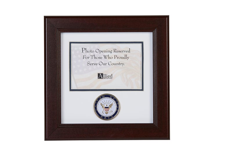 Allied Frame US Navy Medallion Landscape Picture Frame 4 x 6 Picture Opening