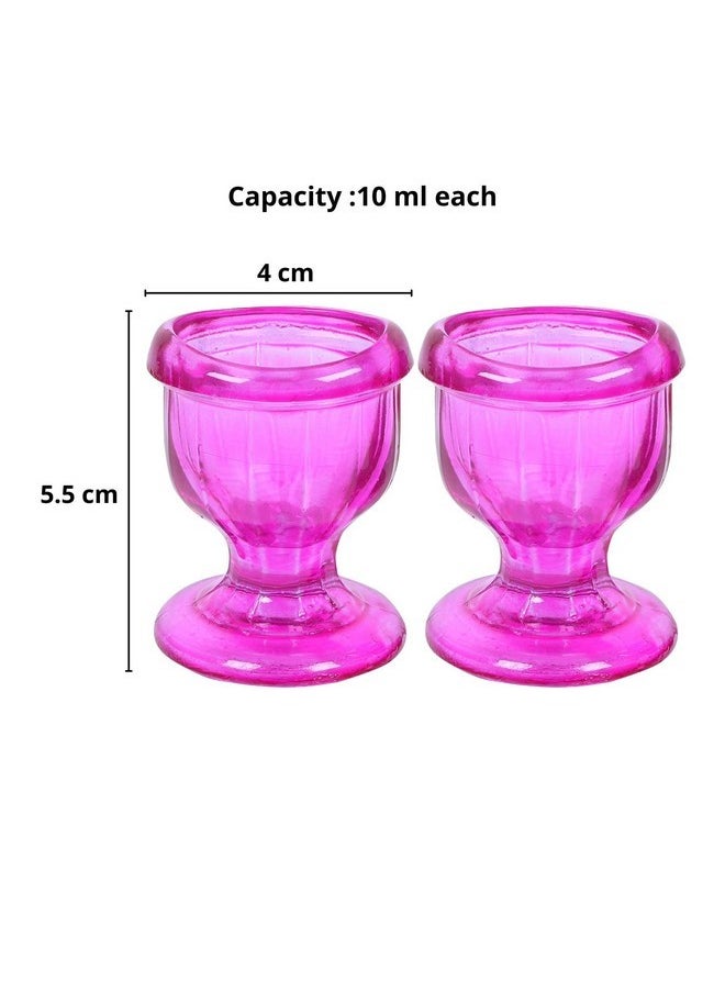 WHOLELIFEOBJECTS WHOLELIFEOBJECTS Glass Eye Wash Cup with Engineering Design to Fit Eyes for Effective Eye Cleansing - Eye Shaped Rim, Snug Fit Set of 2 (Pink)  - Image 4