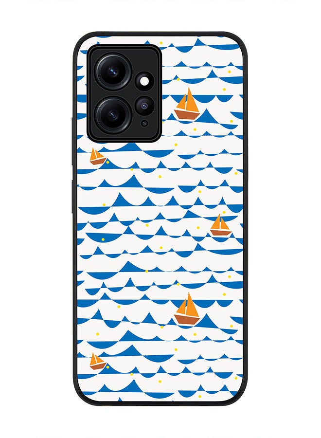 Stylizedd Rugged Black edge case for Redmi Note 12 4G Slim fit Soft Case Flexible Rubber Edges Anti Drop TPU Gel Thin Cover - Sailing Sails - Image 1