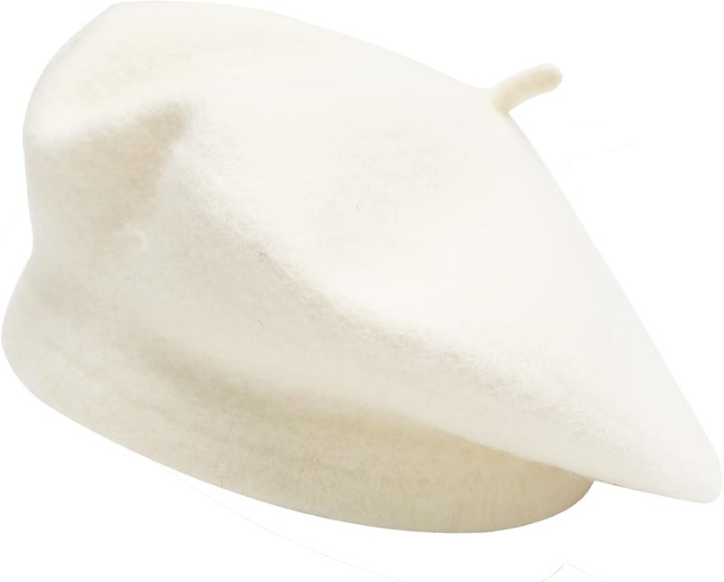 ZLYC Wool French Beret Hat Solid Color Beret Cap for Women Girls - Image 4