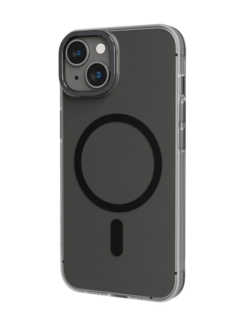ليفيلو جراب iPhone 14 MagSafe Glory غطاء خلفي غير لامع / مقاوم للصدمات / حلقة كاميرا معدنية / جراب صلب فائق النحافة / متوافق مع MagSafe - رمادي غير لامع - Image 1