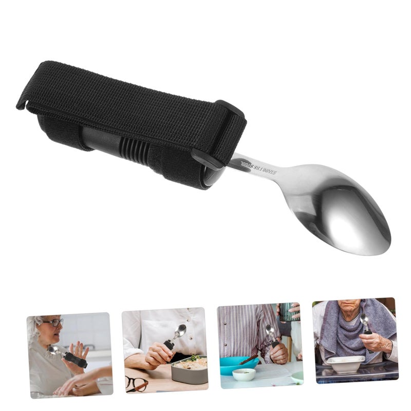 Adaptive Tremble Spoon With Built Up Handle For Elderly Disabled Easy Self Feeding Durable Wear Resistant - Image 3