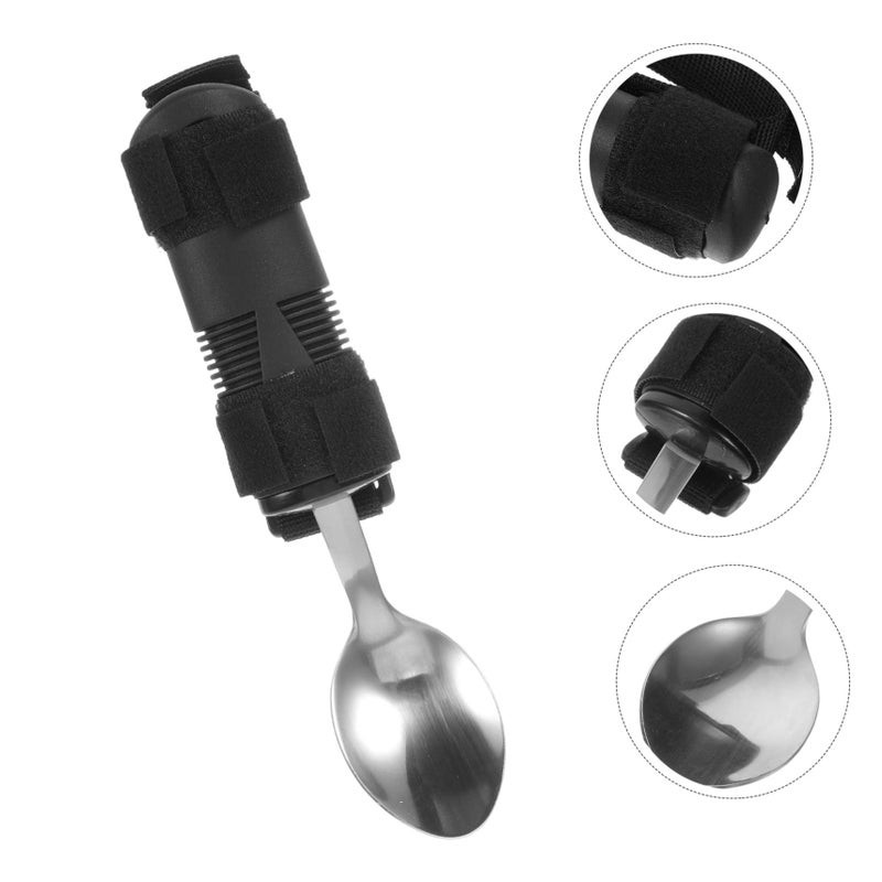 Adaptive Tremble Spoon With Built Up Handle For Elderly Disabled Easy Self Feeding Durable Wear Resistant - Image 4