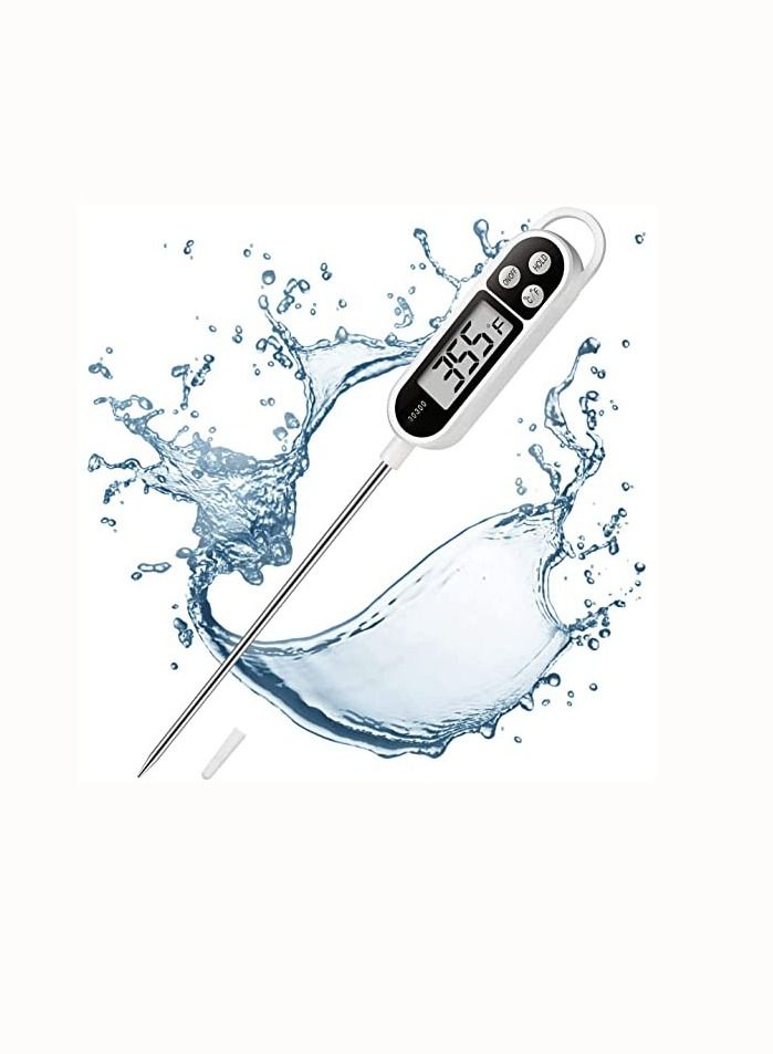 BONAI Meat Food Candy Thermometer Probe Instant Read Thermometer Digital Cooking Kitchen BBQ Grill Thermometer with Long Probe for Liquid Milk Yogurt Frying Baking Roasting Temperature  - Image 5