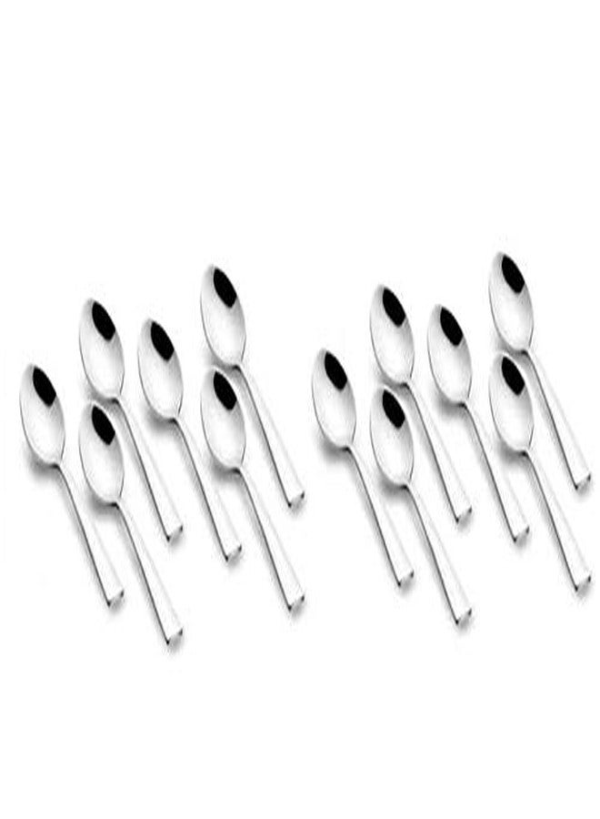 FNS Montavo by FnS Casper Stainless Steel Tea Spoon 12 pc Set for Tea, Coffee and Spices - Image 1