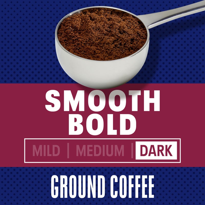 Maxwell House Smooth Bold Dark Roast Ground Coffee, 26.7 oz Canister - Image 3