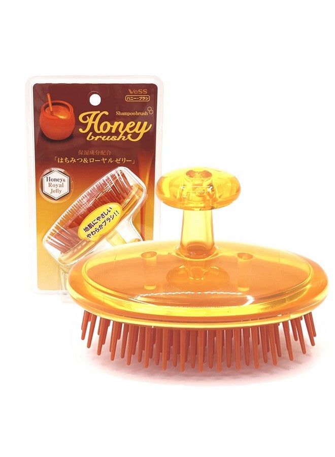 VESS Honey Shampoo Brush H600With Comb Honey And Royal Jelly Blendedfor Daily Scalp Care Women And Menmade In Japan - Image 2
