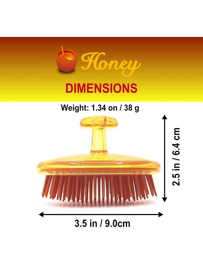VESS Honey Shampoo Brush H600With Comb Honey And Royal Jelly Blendedfor Daily Scalp Care Women And Menmade In Japan - Image 3