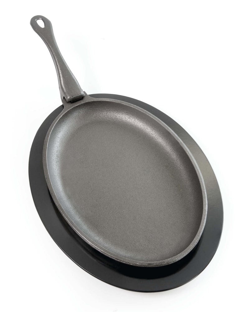 Napoleon Cast Iron Skillet - Pre-Seasoned, Use On Side Burner or Grill Grates, Removable Handle - Image 1