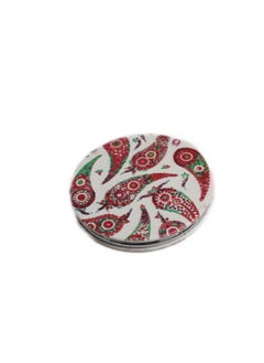 Pink Flamingo Pink Flamingo Round Dual Magnification Folding Compact Makeup Mirror  - Image 1