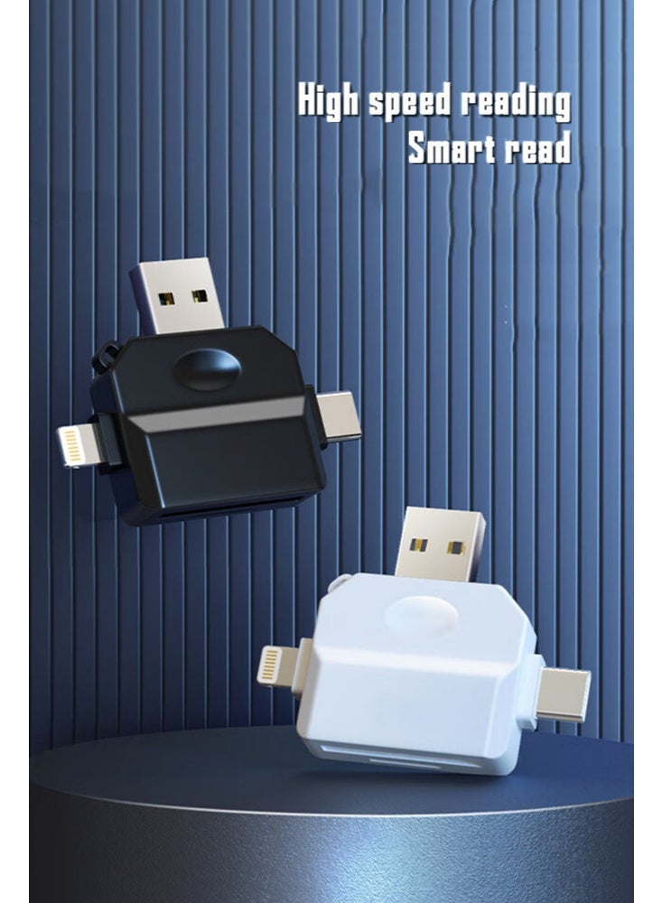 Memory Card Reader, 5 in1 USB 3.0 and USB-C to SD Micro SD MS CF Card Reader Adapter, Compatible for MacBook Dell XPS Samsung Huawei Sony Google, AND MORE - Image 4