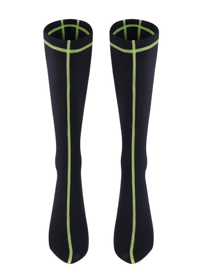 PURFUN Men Women Long Diving Socks Anti-Slip Wetsuit Boots Neoprene Knee Length Socks Flexible Warm Water Fin Socks Water Shoes for Beach Swimming Snorkeling Canoeing Surfing Paddling Spearfishing Sailing - Image 2