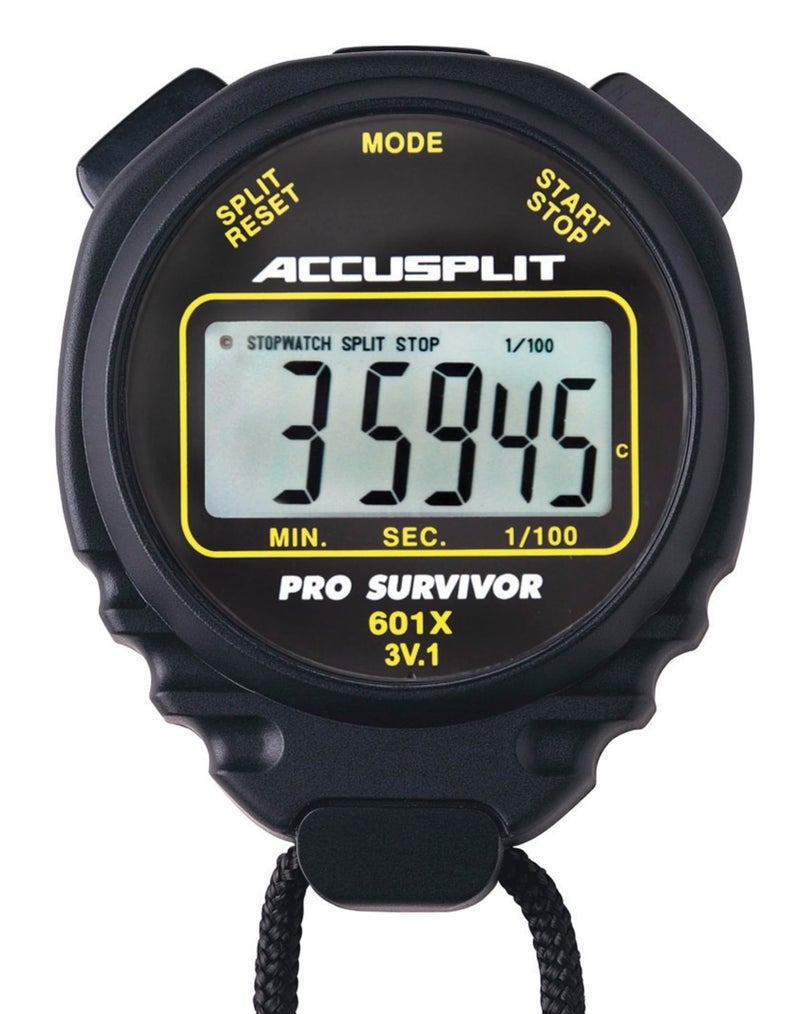 ACCUSPLIT ACCUSPLIT Pro Survivor - A601XBK Stopwatch, Clock, Extra Large Display (Black) 
