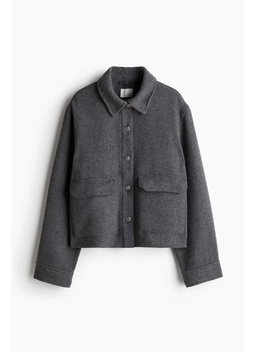 اتش اند ام Button-Front Jacket