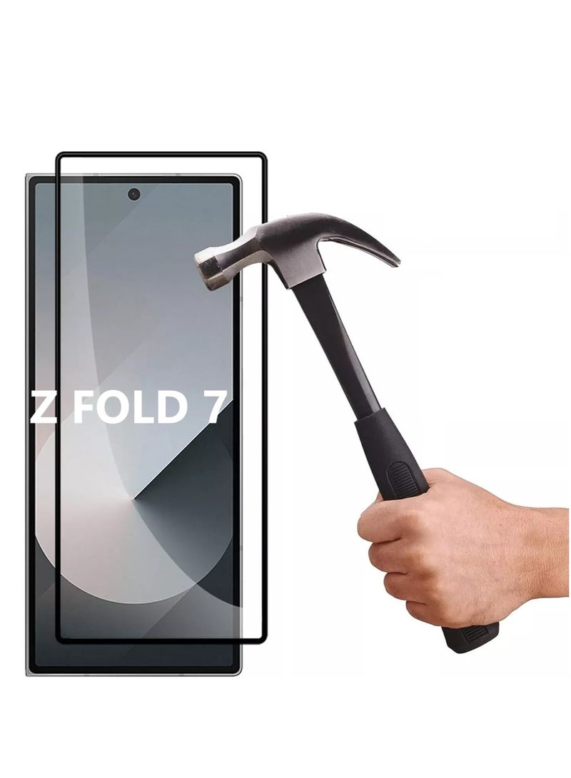 YJS Glass Screen Protector for Samsung Galaxy Z Fold 7 Clear Glass Protection 9H - Image 1