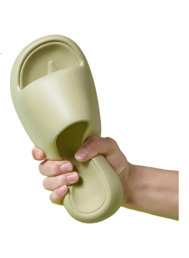 Guoluofei Eva Slipper Men And Women Summer Bathroom Shower Big Size Anti-slip Men's Slippers Yellow 36-37 - Image 2