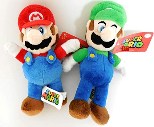 Nintendo Mario and Luigi 2 Plush Doll Set 8.5 inches - Image 1