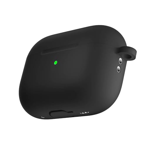 Gladiadora® Airpods 4 Cover Silicone Case (2024) Active Noise Cancellation (ANC) with Keychain Protective Case (Black) - Image 2