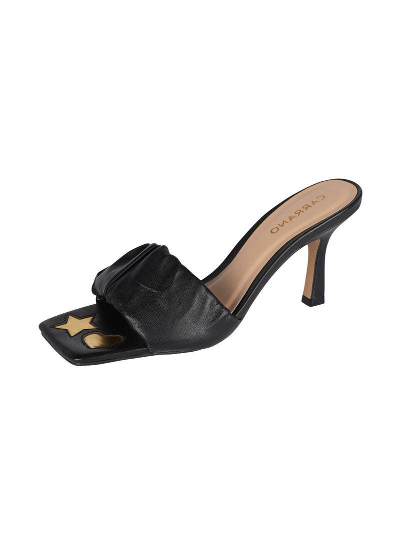 Carrano Ladies Fashionable Imprinted Square Toe Mule 321036 Cab0602 - Image 3