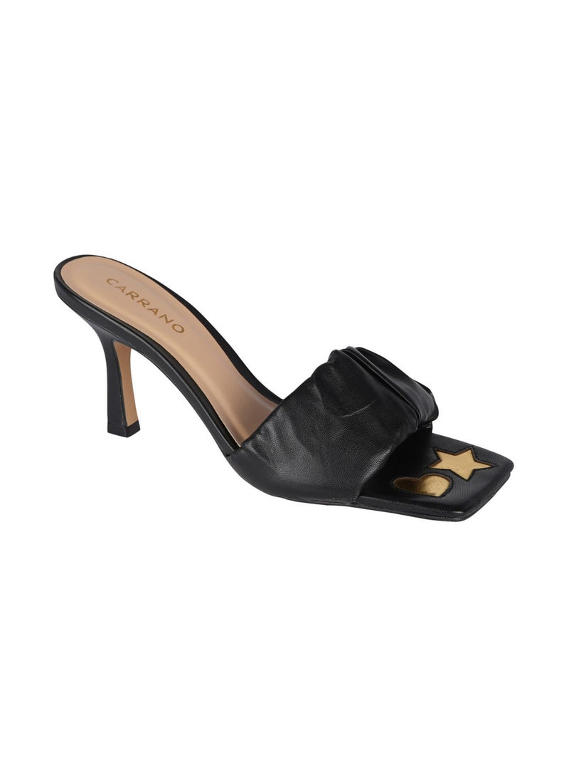 Carrano Ladies Fashionable Imprinted Square Toe Mule 321036 Cab0602 - Image 1