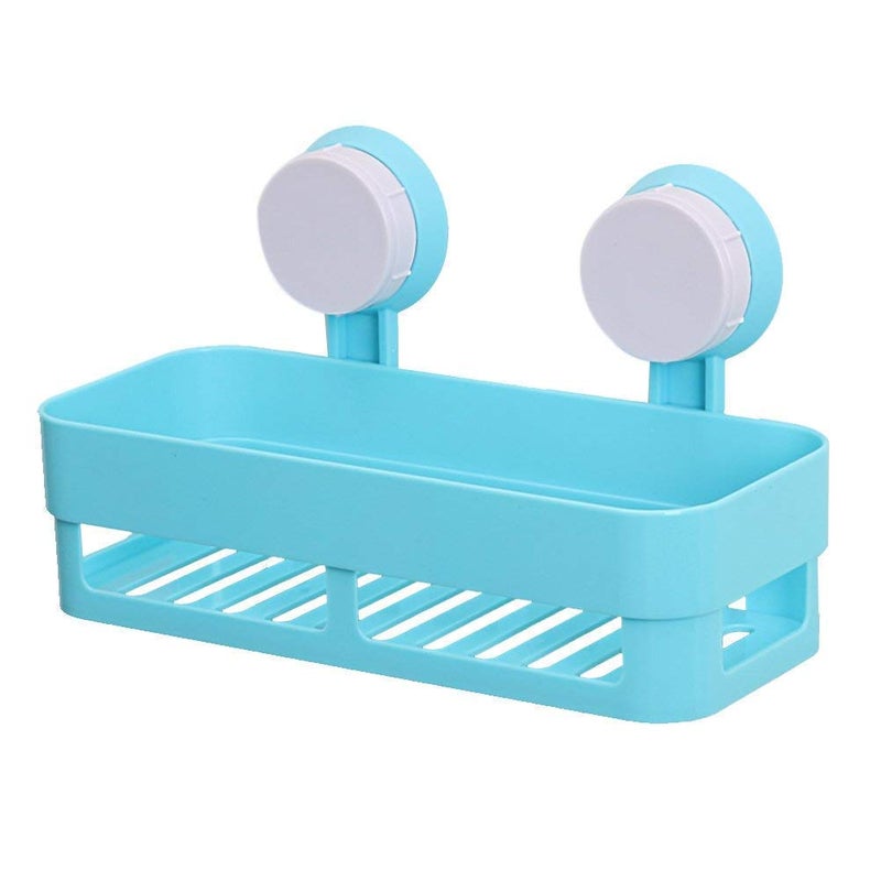 param Fiber Bath and Kitchen Storage Shelf with Suction Cup Mounting for Keeping Toiletries (Multicolour) - Image 1