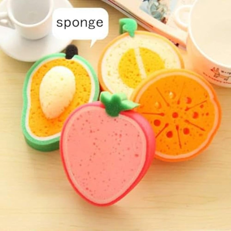 Delicate Fruit Bath Sponges and Baby Bath Tools Set - 100 Pieces Limited Time Bath Bomb Cleaning Sponge and Exfoliating Brushes, - Image 3