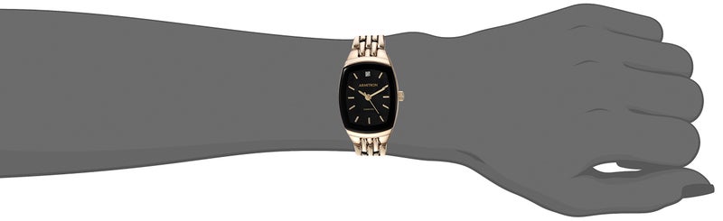 Armitron Women's 75/5195BKGP Diamond Accented Black Dial Gold-Tone Bracelet Watch - Image 4