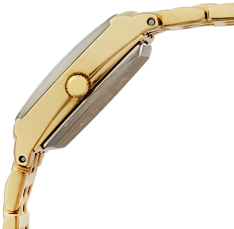 Armitron Women's 75/5195BKGP Diamond Accented Black Dial Gold-Tone Bracelet Watch - Image 3